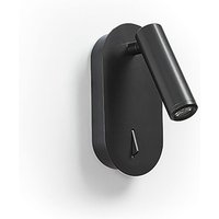 Wandleuchte Lesertilt Dirk Led Smd 3w 200lm Cri80 3000k Schwarz von NOVOLUX