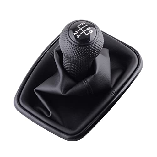 NOVSKI Auto schaltknauf Für VW Golf 4 IV MK4 Jetta 5 6 Speed,5/6-Gang Schaltknauf Gamasche Automobilzahnradschaltknopfhebel-Stick Head Ersatz,A-5 Speed von NOVSKI