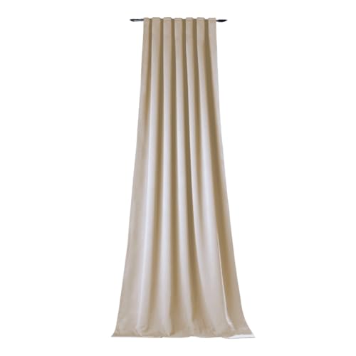 NOVUM fix Vorhang Verdunkelung in Beige Multifunktionsband Kälteschutz Blickdicht Klimavorhang Übergardine energiesparen XXL bis 350cm lang (145x175cm(BxH)) von NOVUM fix