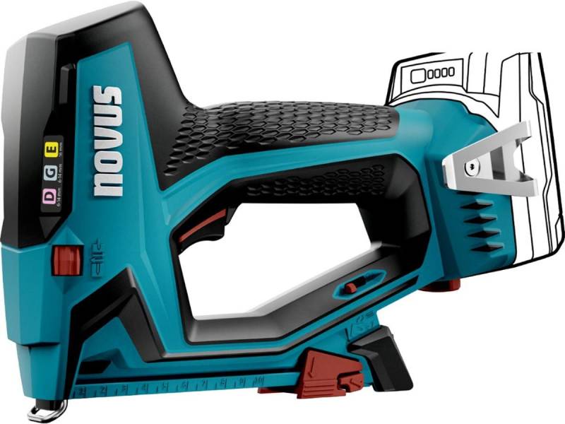 NOVUS Akku-Tacker J-551, kompatibel zum CAS Akkusystem, Solo Version, ohne Akku und Ladegerät von NOVUS