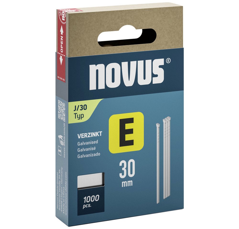 NOVUS Handtacker Novus Tools 044-0092 Tackernägel Typ J Produktabmessung, Länge 30 mm 1 NOVUS Handtacker Novus Tools 044-0092 Tackernägel Typ J Produktabmessung, Länge 30 mm 1 von NOVUS