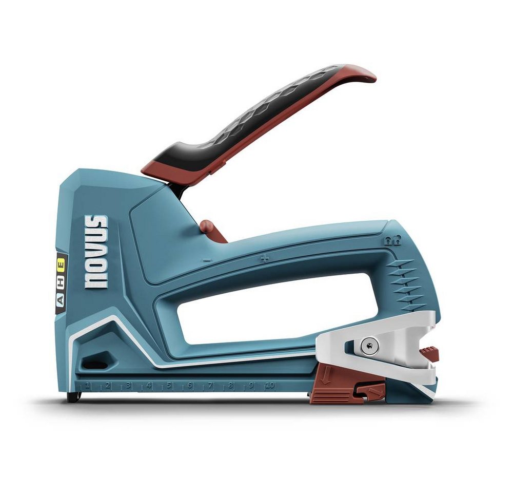 NOVUS Nagler Handtacker J-50 Set + 1800 Feindrahtklammern - Klammernlänge 030-0461 von NOVUS