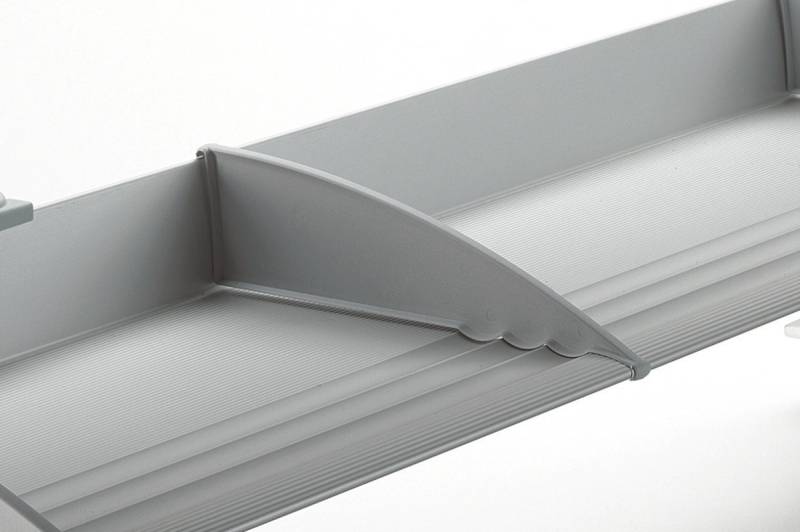 NOVUS Tischaufsatz Schreibtischablage Mehrfach-Teiler VE=2 Stück lichtgrau. von NOVUS