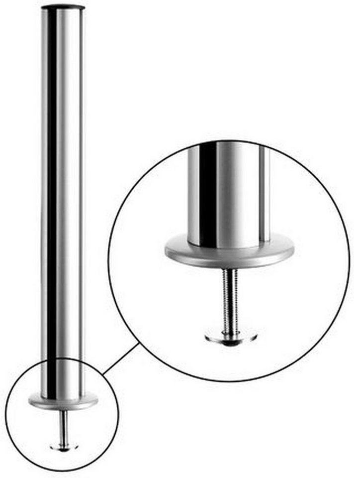 NOVUS Tischaufsatz TSS-Säule 845mm mit Bohrschraubbefestigung. von NOVUS