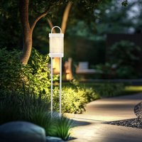 Nowa - led Außenstehlampe Wegeleuchte weiß Gartenlampe Terrassenlampe Stehleuchte, Metall, 8W 855lm warmweiß, DxH 12,5 x 100 cm Nowa - led Außenstehlampe Wegeleuchte weiß Gartenlampe Terrassenlampe Stehleuchte, Metall, 8W 855lm warmweiß, DxH 12,5 x 100 cm von NOWA