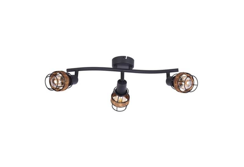 NOWA Deckenleuchte Deckenleuchte 3-flammig MALIK, Wippschalter, ohne Leuchtmittel, frei wählbar, Deckenlampe von NOWA