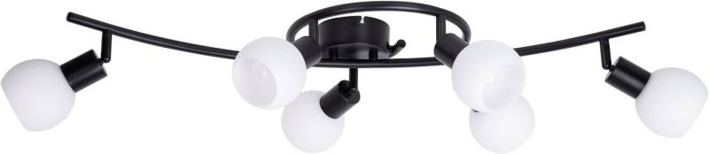 NOWA Deckenleuchte LOXY, Leuchtmittel wechselbar, Warmweiß, Deckenlampe, Dreh-/Schwenkbar, Glas opal, Flur, Wohnzimmer von NOWA