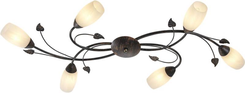 NOWA Deckenleuchte VENEZIA, ohne Leuchtmittel, Deckenlampe Wohnzimmer-Leuchte Schlafzimmer-Leuchte Flur Küche von NOWA