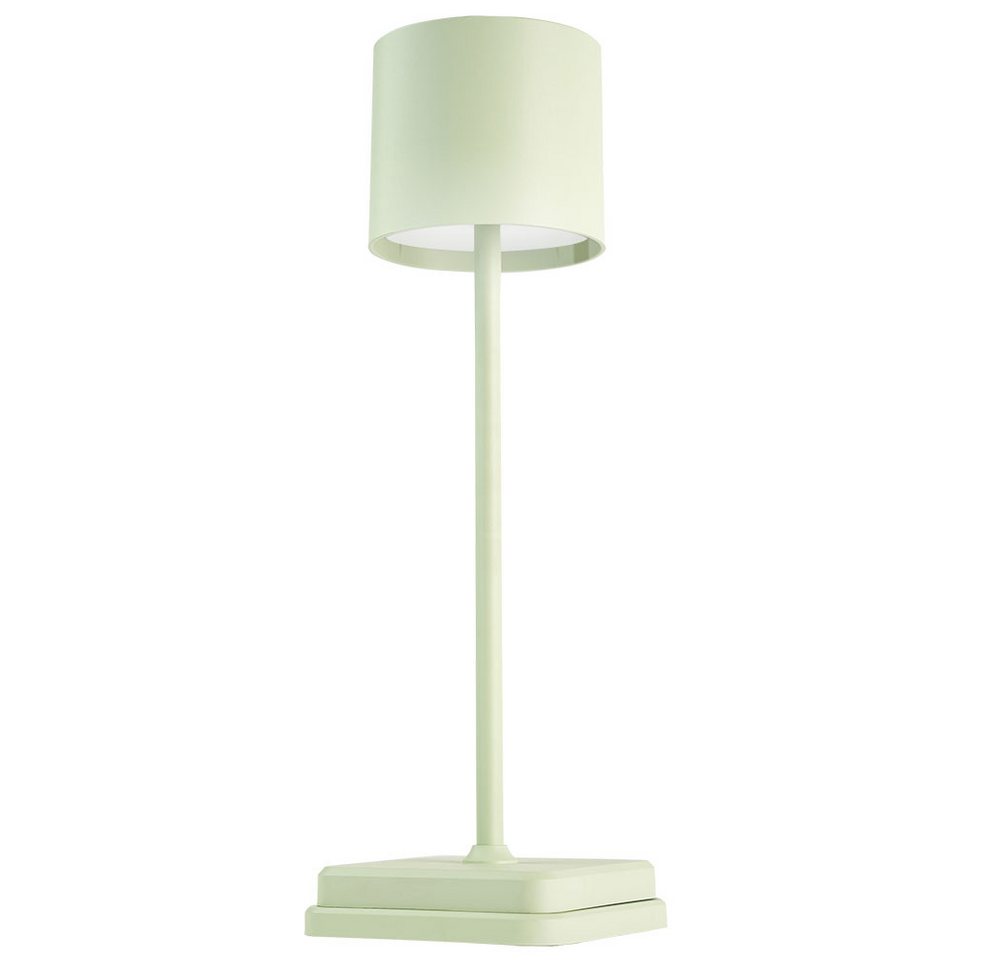 NOWA LED Außen-Tischleuchte, LED-Leuchtmittel fest verbaut, Kaltweiß, Warmweiß, Neutralweiß, Tageslichtweiß, Farbwechsel, Tischlampe Leselampe Außenlampe Akku Touchdimmer Grün LED H 39,2cm von NOWA