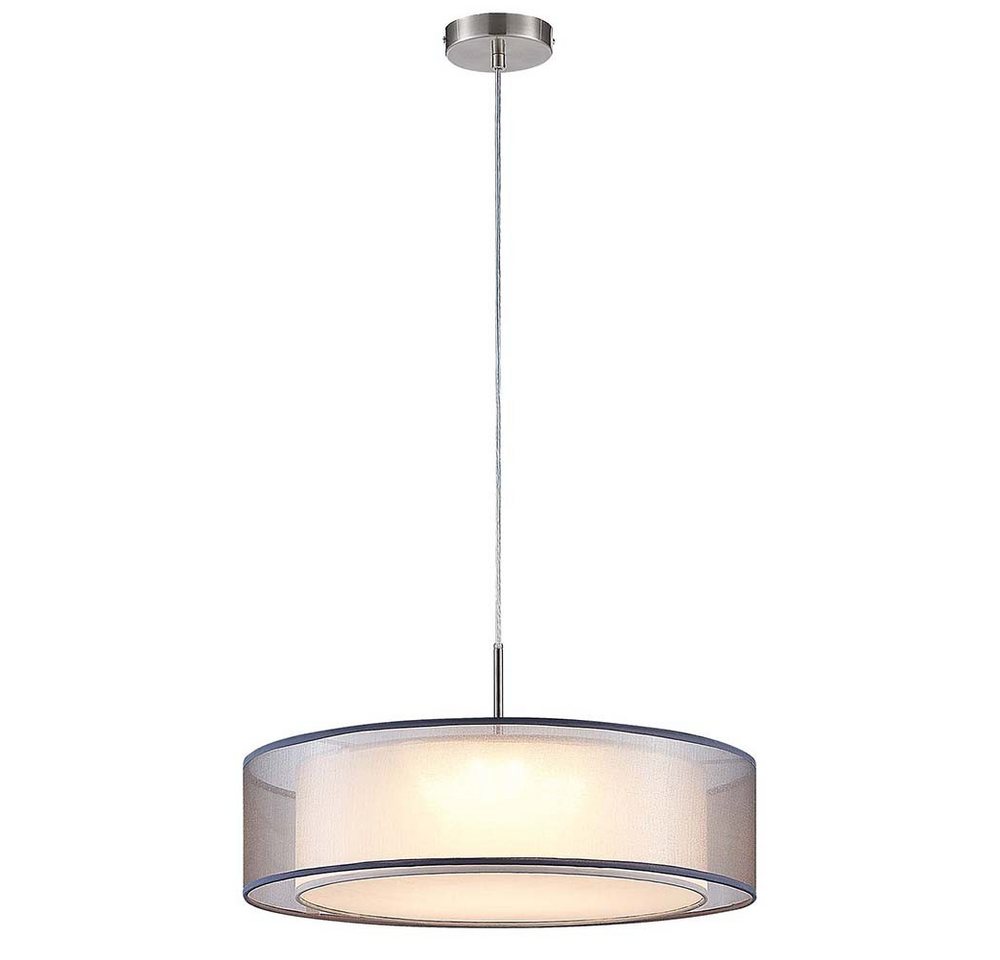NOWA LED-Hängeleuchte, LED-Leuchtmittel fest verbaut, Warmweiß, Hängeleuchte Pendelleuchte Esszimmerlampe LED Textil grau Metall NOWA LED-Hängeleuchte, LED-Leuchtmittel fest verbaut, Warmweiß, Hängeleuchte Pendelleuchte Esszimmerlampe LED Textil grau Metall von NOWA