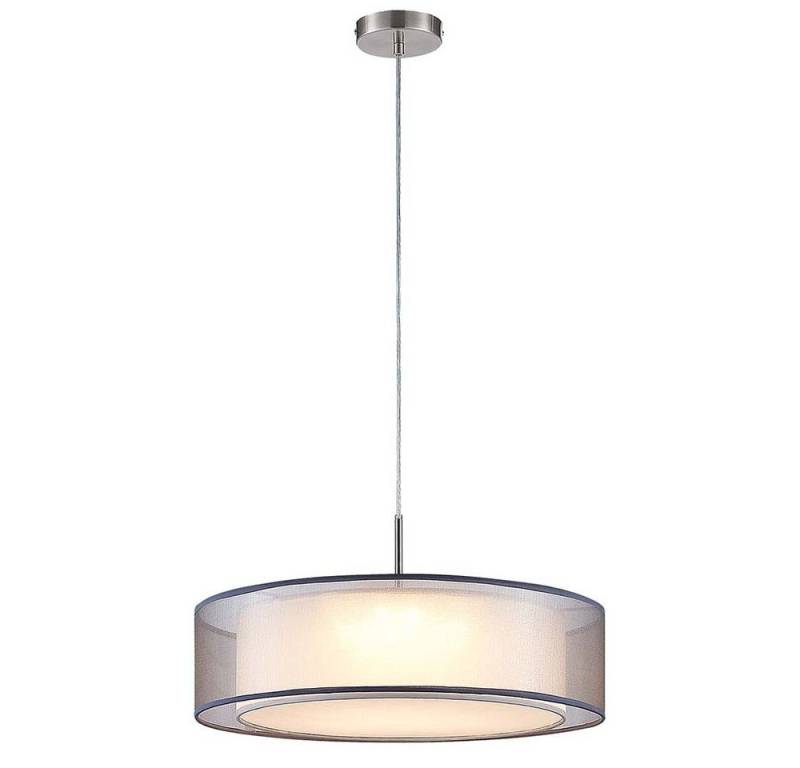 NOWA LED-Hängeleuchte, LED-Leuchtmittel fest verbaut, Warmweiß, Hängeleuchte Pendelleuchte Esszimmerlampe LED Textil grau Metall NOWA LED-Hängeleuchte, LED-Leuchtmittel fest verbaut, Warmweiß, Hängeleuchte Pendelleuchte Esszimmerlampe LED Textil grau Metall von NOWA