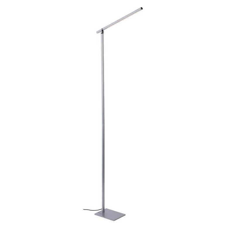 NOWA LED Stehlampe, LED-Leuchtmittel fest verbaut, Warmweiß, Stehlampe Stehleuchte Touchdimmer Beistelllampe silberLED H 145 cm von NOWA
