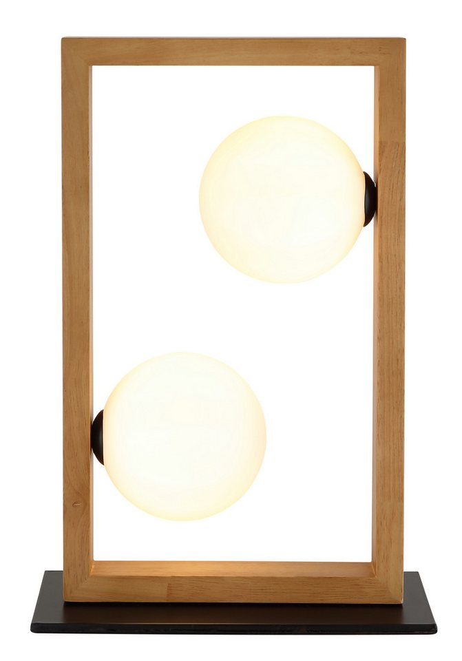 NOWA Tischleuchte NANDA, ohne Leuchtmittel, Tischlampe, Glaskugeln opal, Wohnbereich, Design Leuchte von NOWA