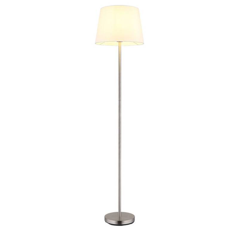 NOWA Stehlampe, Leuchtmittel nicht inklusive, Stehlampe Stehleuchte Wohnzimmerlampe silber Schlafzimmelampe Textil NOWA Stehlampe, Leuchtmittel nicht inklusive, Stehlampe Stehleuchte Wohnzimmerlampe silber Schlafzimmelampe Textil von NOWA