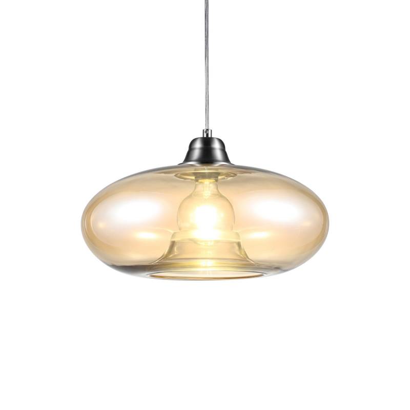 Nowa Pendellampe Hängelampe Glasleuchte Amber Glas E27 Dimmbar Lampe Leuchte B-Ware von NOWA