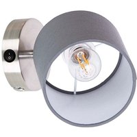 Wandlampe Wohnzimmerleuchte Schlafzimmerleuchte Spot beweglich silber H 14 cm von NOWA