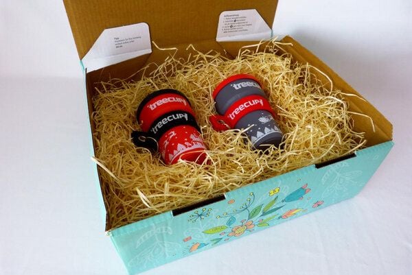 NOWASTE Weihnachtsbecher to go im Geschenkset von NOWASTE