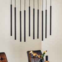 [GEBRAUCHT] Hängeleuchte Hängeleuchte Lampe Leuchte Licht Laser Zehnflammig Schwarz Stahl B-Ware von NOWODVORSKI-LIGHTING