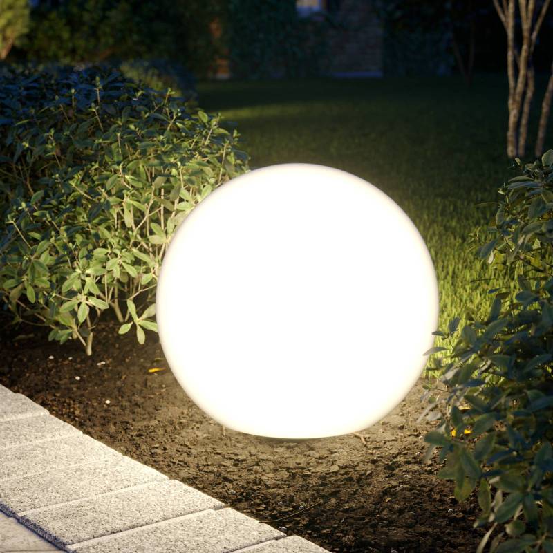 Terrassenleuchte Cumulus M, weiß, Kunststoff, Ø 45 cm, IP44 von Nowodvorski Lighting