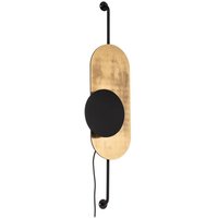 [NEUWERTIG] Nowodvorski Lighting Wandleuchte Wheel Wandlampe Lampe Gold Mit Schwarzer Blende B-Ware von NOWODVORSKI-LIGHTING