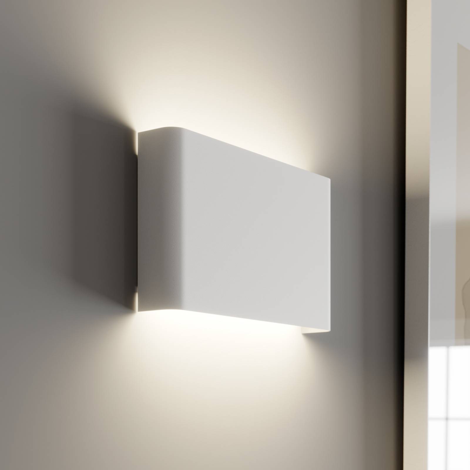Wandleuchte Haga, weiß, Metall, G9, up/down, 25,5 cm breit von Nowodvorski Lighting