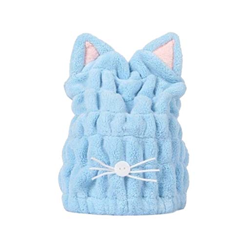 NOWON Microfiber Hair Drying Towels, Cute Bath Towel Wrap, Ultra Soft Absorbent Hair Dry Hat Cap, Quick Drying Bath Cap for Women Adults or Kids Girls von NOWON