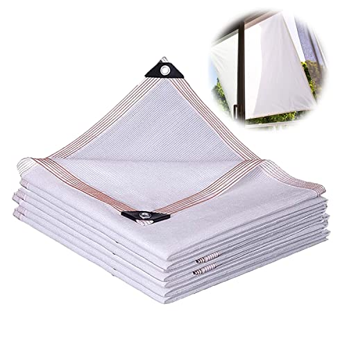 Schattierungsnetz, Weiß Schattiernetz, UV-Schutz-Sichtschutz, 90% Sonnenschutznetz, für Gewächshaus, Balkon, mit Ösen 1x2m 2x2m 2x3m 3x4m 4x5m 6x8m Garten Schatten Netz Sonnensegel ( Color : Weiß , Si Schattierungsnetz, Weiß Schattiernetz, UV-Schutz-Sichtschutz, 90% Sonnenschutznetz, für Gewächshaus, Balkon, mit Ösen 1x2m 2x2m 2x3m 3x4m 4x5m 6x8m Garten Schatten Netz Sonnensegel ( Color : Weiß , Si von NOWORO