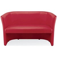 Nowy Styl 2-Sitzer Sofa Club Duo rot Kunstleder von Nowy Styl