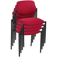 Nowy Styl Besucherstuhl bordeaux/G:sch/4 von NOWY STYL