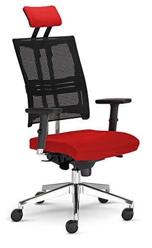 Nowy Styl NET-MOTION Arbeitsdrehstuhl rot 68.2 x 68.2 x 130 cm von Nowy Styl