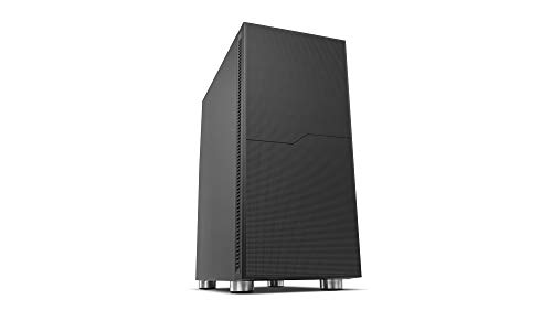 NOX Hummer Void -NXHUMMERVOID- ATX-Micro ATX-ITX mi-tour, akustische Unterdrückung, PWM-Steuerung, Platz für 6 Lüfter, USB 3.0, kompatibel mit Grands Graphiques, schwarz von NOX XTREME PRODUCTS
