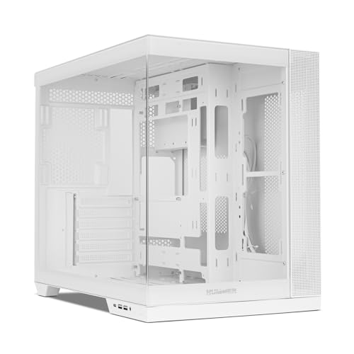 NOX XTREME PRODUCTS Hummer Astra NEO White - Semitower ATX | M-ATX | ITX, Panoramaglas ohne Rahmen, Platz für 9 Lüfter, Grafikkarten bis zu 400mm, USB-C und USB 3.0, Weiß von NOX XTREME PRODUCTS