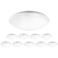 Mehrfachpackung 10x Noxion LED-Wand- und Deckenleuchte Corido Weiß 18W 1561lm - 840 Kaltweiß 360mm - IP44 von MARKENLOS