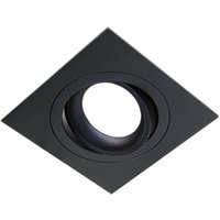 Noxion Einbau Spot Boxi MR16 schwenkbar Schwarz Ausschnitt 80mm - GU10 Sockel von MARKENLOS