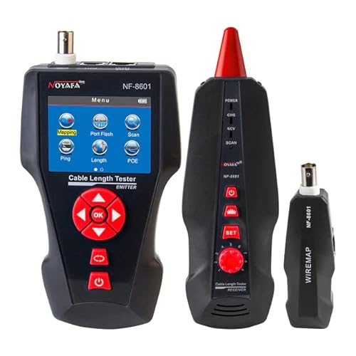 NOYAFA Cable and Network tester Cable and Network test NF-8601 Cable Length Tester. Locate faults for RJ45/RJ11/BNC Cable with PING/POE function NOYAFA Cable and Network tester Cable and Network test NF-8601 Cable Length Tester. Locate faults for RJ45/RJ11/BNC Cable with PING/POE function von NOYAFA