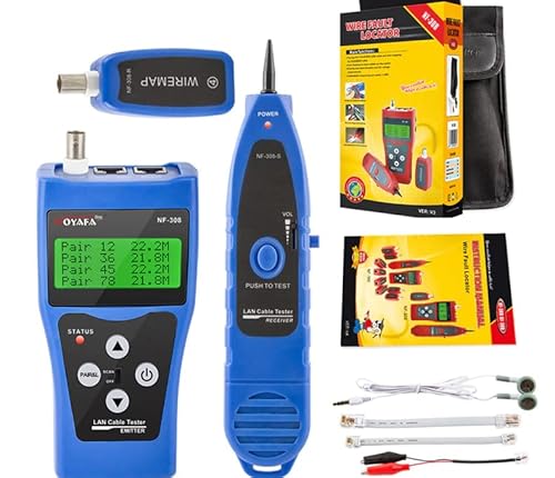 NOYAFA Cable and Network tester NF-308 Measure Network LAN Cable Length Cables Continuity Test Wire Tracker RJ45 RJ11 Ethernet Cable Tester NOYAFA Cable and Network tester NF-308 Measure Network LAN Cable Length Cables Continuity Test Wire Tracker RJ45 RJ11 Ethernet Cable Tester von NOYAFA