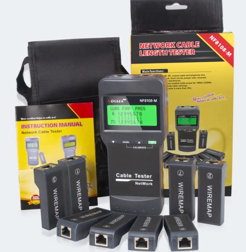 NOYAFA Netzwerkkabel Tester NF-8108-M, Netzwerktester Kabeltester mit LCD-Display, Netzwerk Tester Kabel Tester NOYAFA Netzwerkkabel Tester NF-8108-M, Netzwerktester Kabeltester mit LCD-Display, Netzwerk Tester Kabel Tester von NOYAFA