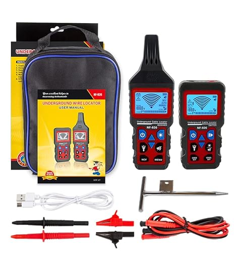 NOYAFA NF-826 Hochspannungs-Kabeltester - Tragbarer Telefonkabel-Locator und Untergrund-Rohrdetektor - Professioneller Kabelfinder und Netzwerktester von NOYAFA