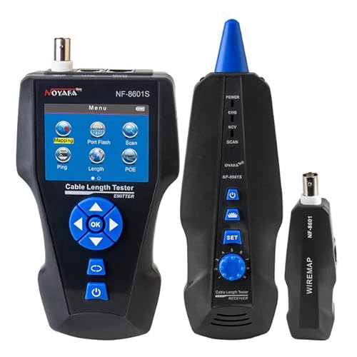 NOYAFA Cable and Network tester NF-8601S TDR Cable Tester For Network/BNC Coaxial/Telephone Cables with Troubleshooting Features of Length, Distance to Fault NOYAFA Cable and Network tester NF-8601S TDR Cable Tester For Network/BNC Coaxial/Telephone Cables with Troubleshooting Features of Length, Distance to Fault von NOYAFA