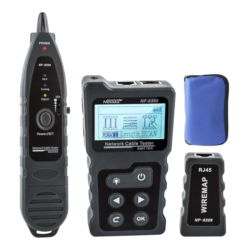 NOYAFA NF-8209 Erweiterte Kabel Tester mit PoE Multifunktions Draht Tracker Netzwerkkabel Tester für LAN CAT5 CAT6 Tracker von NOYAFA