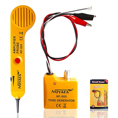 NOYAFA Wire Tracer Circuit Tester, Tone Generator NF-805 Line Finder Kabel Tester für Netzwerk Kabel Collation, Tone Tracing Probe Kit. NOYAFA Wire Tracer Circuit Tester, Tone Generator NF-805 Line Finder Kabel Tester für Netzwerk Kabel Collation, Tone Tracing Probe Kit. von NOYAFA