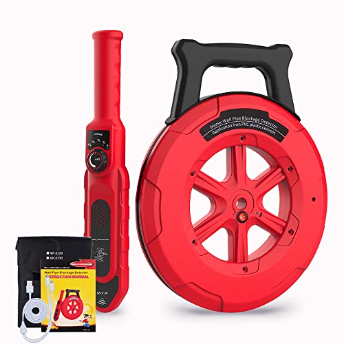 Pipe Blockage Detector, Water Pipe Locator Underground Diagnostic-Tool Wall Scanner Pipeline Blocking Clogging Scanner Plumbers Instrument For Metal PVC Water Pipes (40M) von NOYAFA