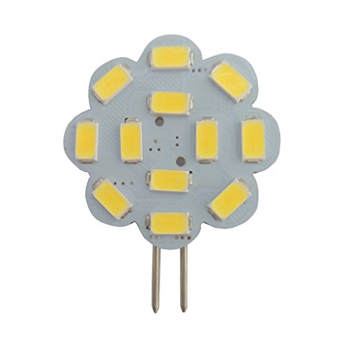 ShuoHui G4 LED 360Lumen 3W 12V 24V kaltweiss 6000K 12x 5630er LEDs der neuesten Generation (8V - 30V) von ShuoHui