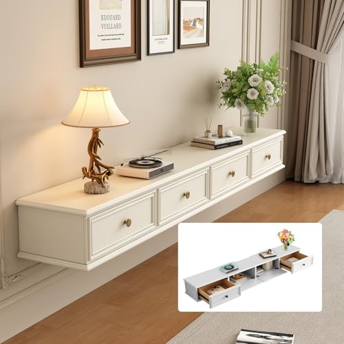 NOYHHAV Lowboard hängend Fernsehkommode Tv Cabinet for Living Room mit komode Studie,Wohnzimmer, Schlafzimmer, Esszimmer (Weiß, 200 * 28 * 20CM) von NOYHHAV