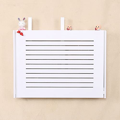 NOYHHAV Wandregal Storage Boxes Lochfreier WLAN-Router Aufbewahrungsbox WiFi-Rack Wanddekoration dekorative Box Rack kreative weiße dekorative schwimmende Rack von NOYHHAV