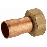 2-teilige gerade Verschraubung aus Messing mit Innengewinde und Einlegemutter F3/8 (12x17) / Kupfer zum Löten Noyon&thiebault 14 mm - 777-1214L1 von NOYON & THIEBAULT