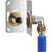 FIXSYSTEM einfach : Komplettset zur Befestigung eines einfachen Wandhahns M1/2' (15x21) Kompressionsbogen auf PER-Rohr NOYON & THIEBAULT - Ø 16 mm, von NOYON & THIEBAULT