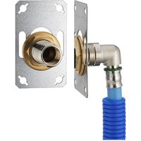 Noyon&thiebault - fixsystem einfach : Komplettset zur Befestigung eines einfachen Wandhahns M1/2' (15x21) Pressanschlussbogen Profil th auf PER-Rohr von NOYON & THIEBAULT