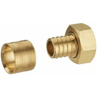 Gerade Gleitverbindung für per Noyon&thiebault Rohr - ø 16 mm mit Innengewinde freie Mutter F3/8 (12x17) Messingring - 3185-1216L1 von NOYON & THIEBAULT