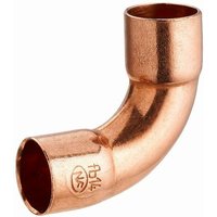 Kupferbogen zum Löten 90° großer Radius doppelte Buchse gleich Noyon&thiebault 14 mm - 942-14L1 von NOYON & THIEBAULT